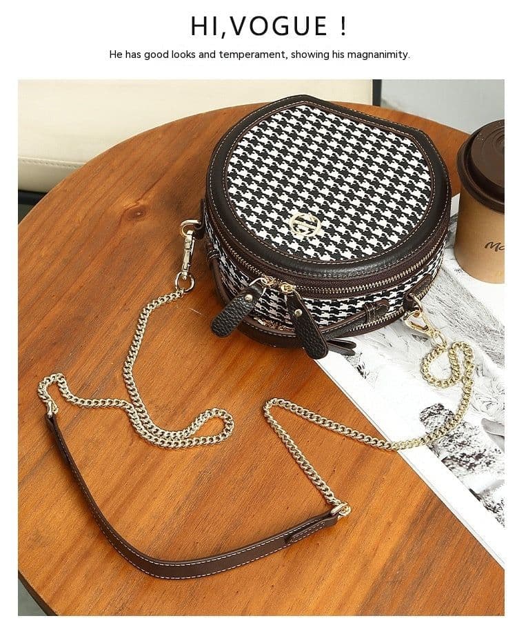 image-Retro Easy Matching Round Women's Bag Crossbody Shoulder Bag