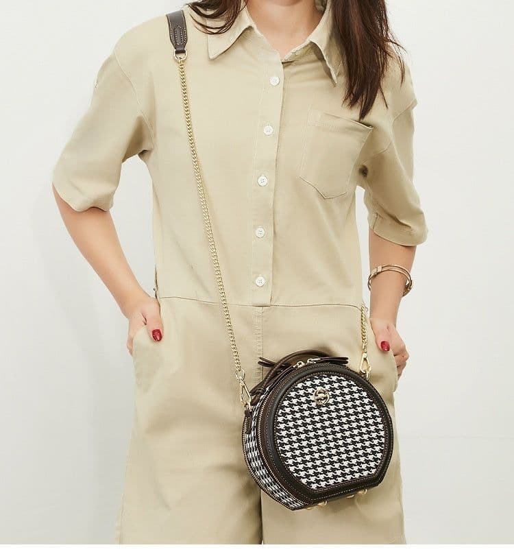 image-Retro Easy Matching Round Women's Bag Crossbody Shoulder Bag