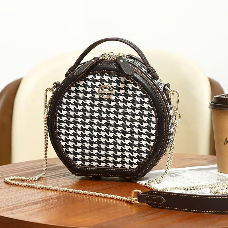 image-Retro Easy Matching Round Women's Bag Crossbody Shoulder Bag