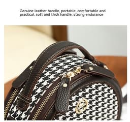 image-Retro Easy Matching Round Women's Bag Crossbody Shoulder Bag