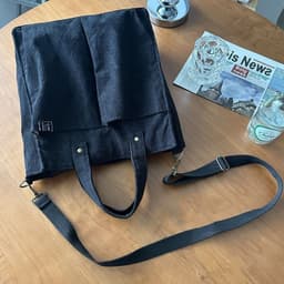 image-Homemade Corduroy Leisure Artistic Hand Carrying Messenger Bag