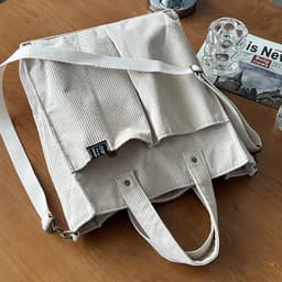 image-Homemade Corduroy Leisure Artistic Hand Carrying Messenger Bag