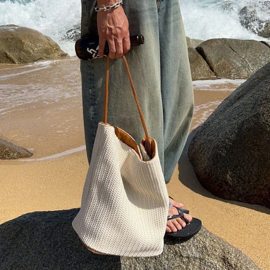 image-Fashion Simple One Shoulder Combination Bags Large Capacity Commuter