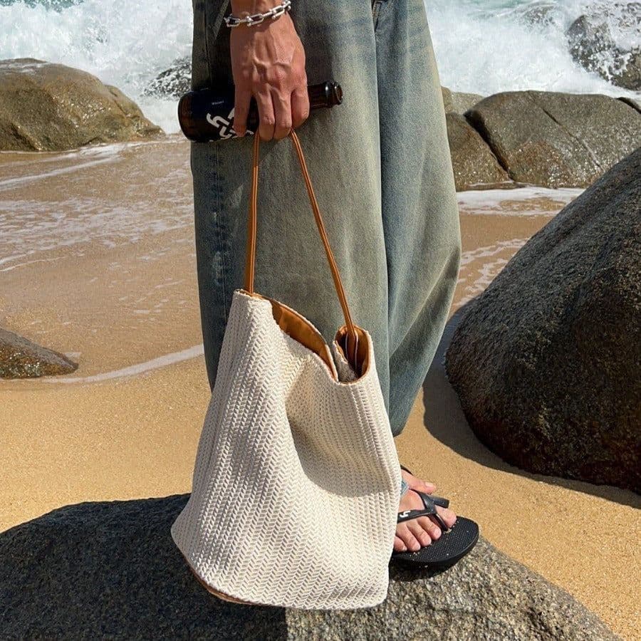 image-Fashion Simple One Shoulder Combination Bags Large Capacity Commuter