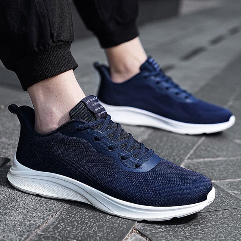 image-Men's Lace-up Running Shoes Mesh Lightweight Breathable Comfortable Sneakers