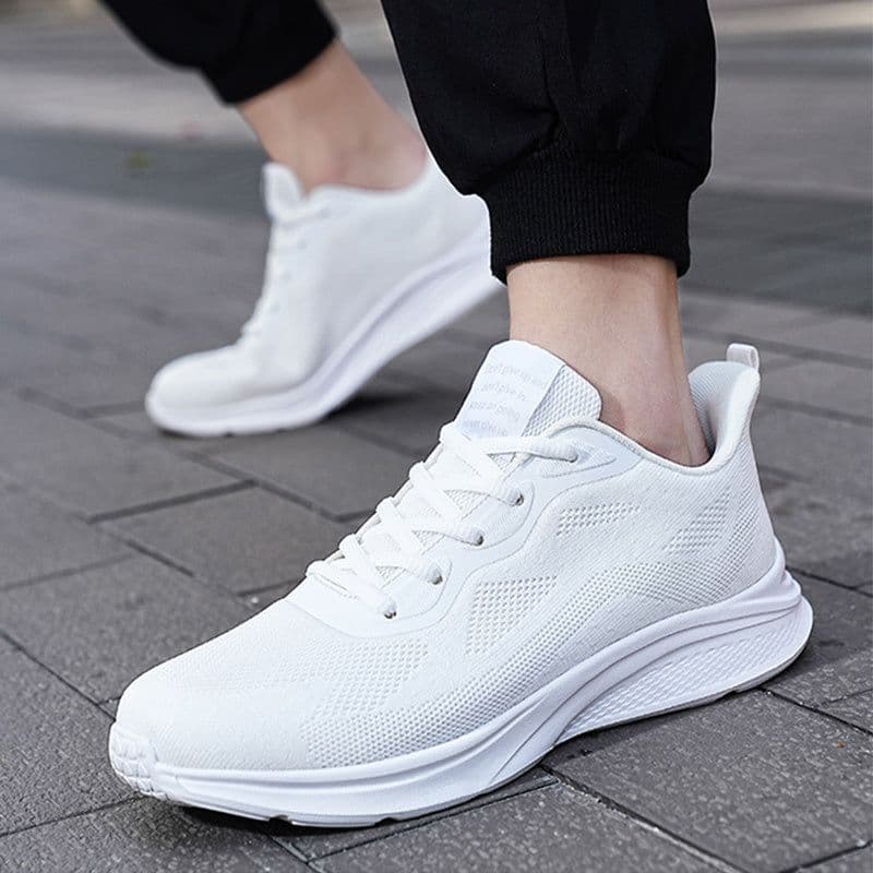 image-Men's Lace-up Running Shoes Mesh Lightweight Breathable Comfortable Sneakers