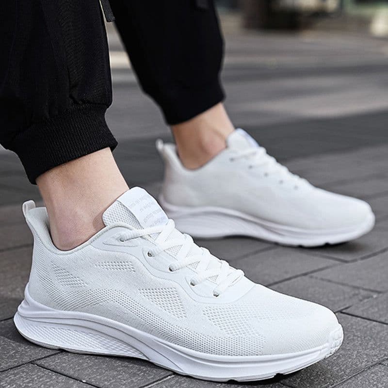 image-Men's Lace-up Running Shoes Mesh Lightweight Breathable Comfortable Sneakers