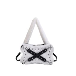 image-Sweet Cool Hot Girl Rivet Plush Shoulder Bag
