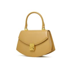 image-Fashion High-grade Saddle Shoulder Genuine Leather Flap French Crossbody Bag