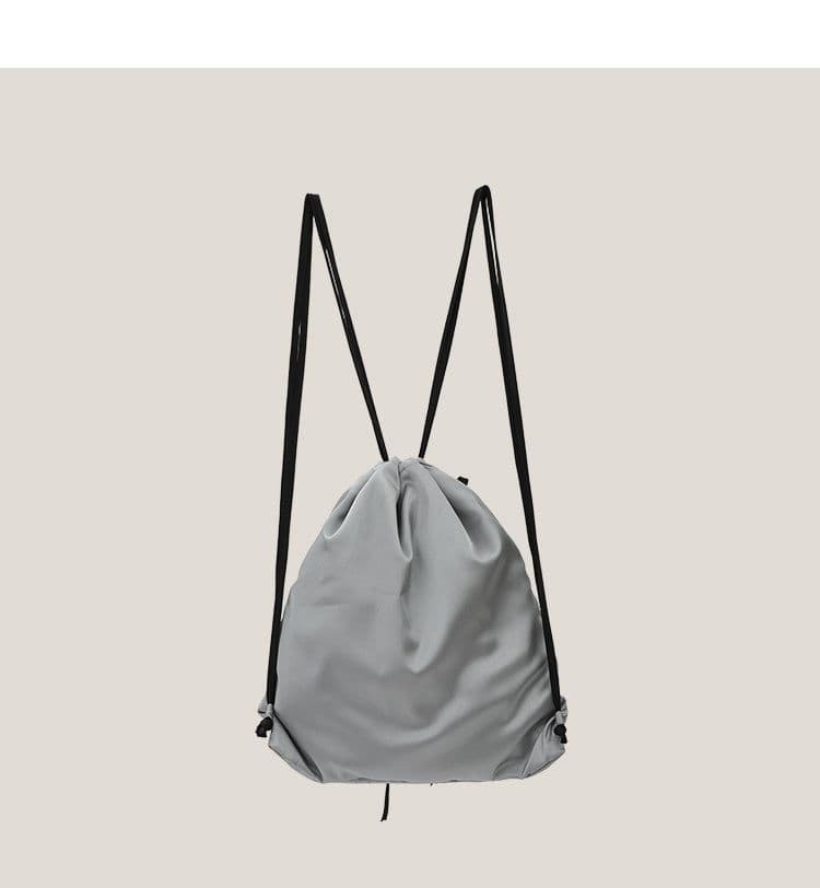 image-Silk Bow Drawstring Backpack Women's Cloth Bags