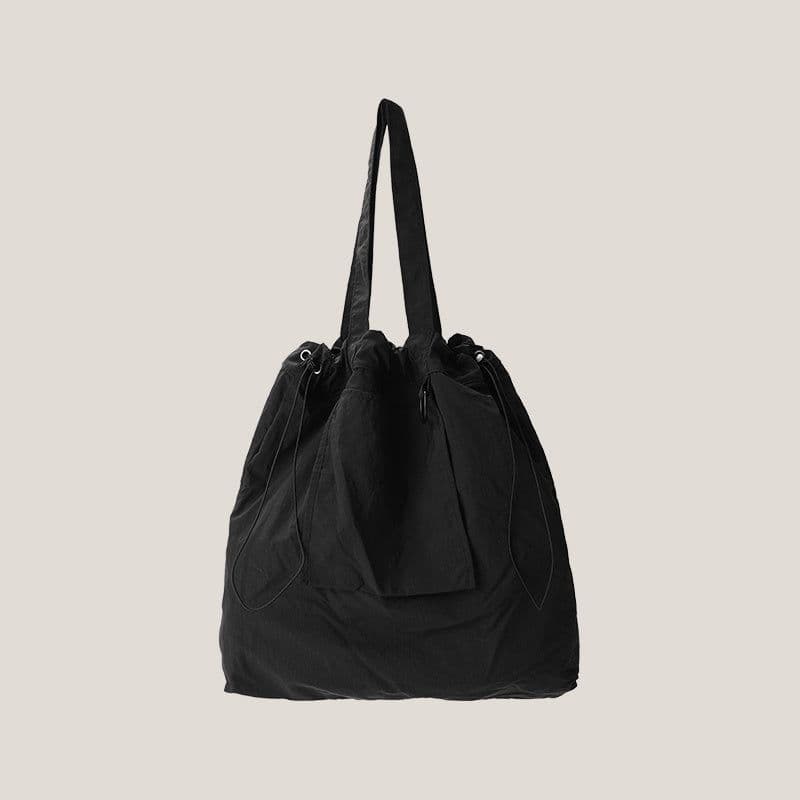 image-Contrast Color Tote Women's Large Capacity Nylon Canvas Bag
