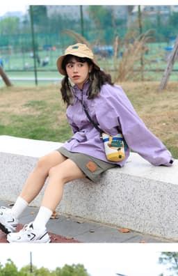 image-Cute Camping Style One Shoulder Crossbody Portable Small Bucket Bag