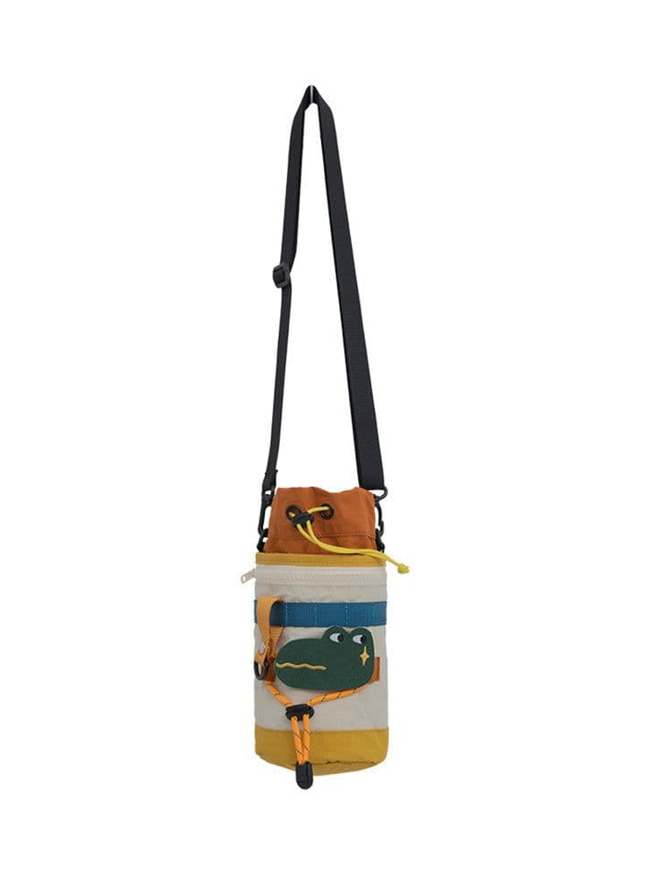 image-Cute Camping Style One Shoulder Crossbody Portable Small Bucket Bag