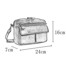 image-Niche Leather Women's Bag British Handsome Crossbody Bag