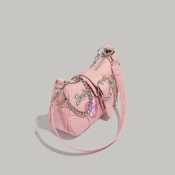image-New Special-interest Design Laser Love Underarm Y2g Crossbody Bag