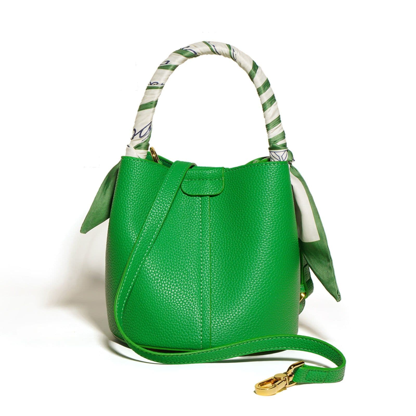 image-Genuine Leather Advanced Texture Bucket Bags Women