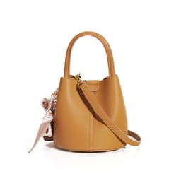 image-Genuine Leather Advanced Texture Bucket Bags Women