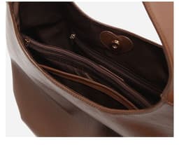 image-Large Capacity Special-interest Design Pleated Shoulder Commuter Bag