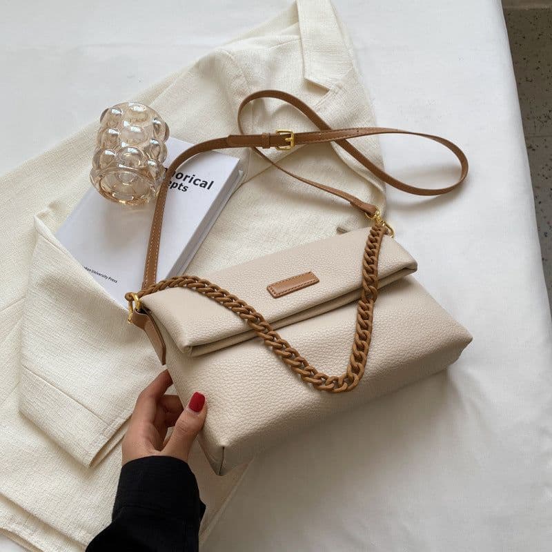image-Fashion Chain PU Simple Women's Bag