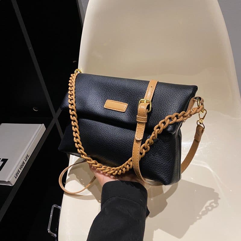 image-Fashion Chain PU Simple Women's Bag