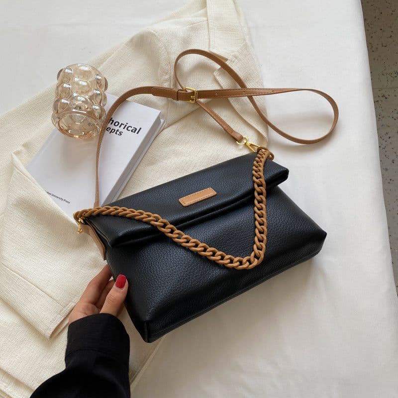 image-Fashion Chain PU Simple Women's Bag
