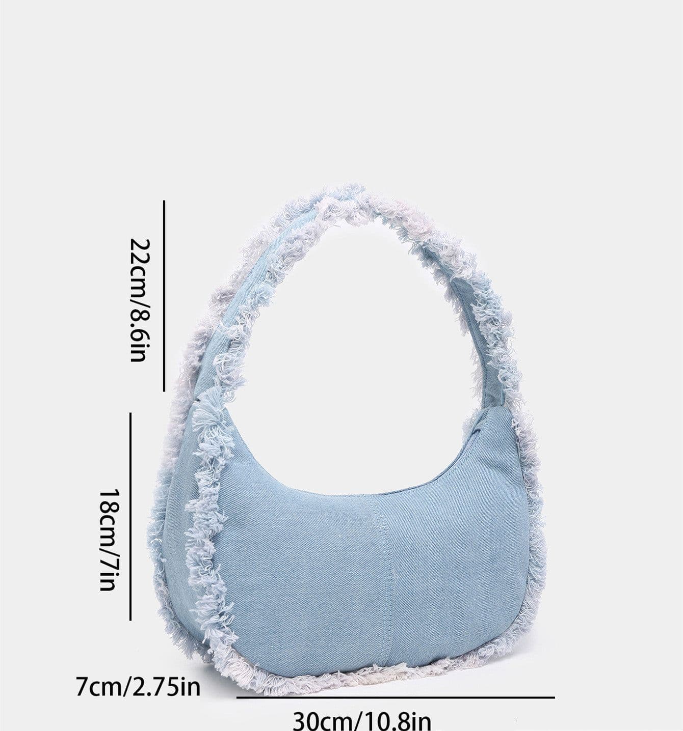 image-Women's Denim Casual Shoulder Bag