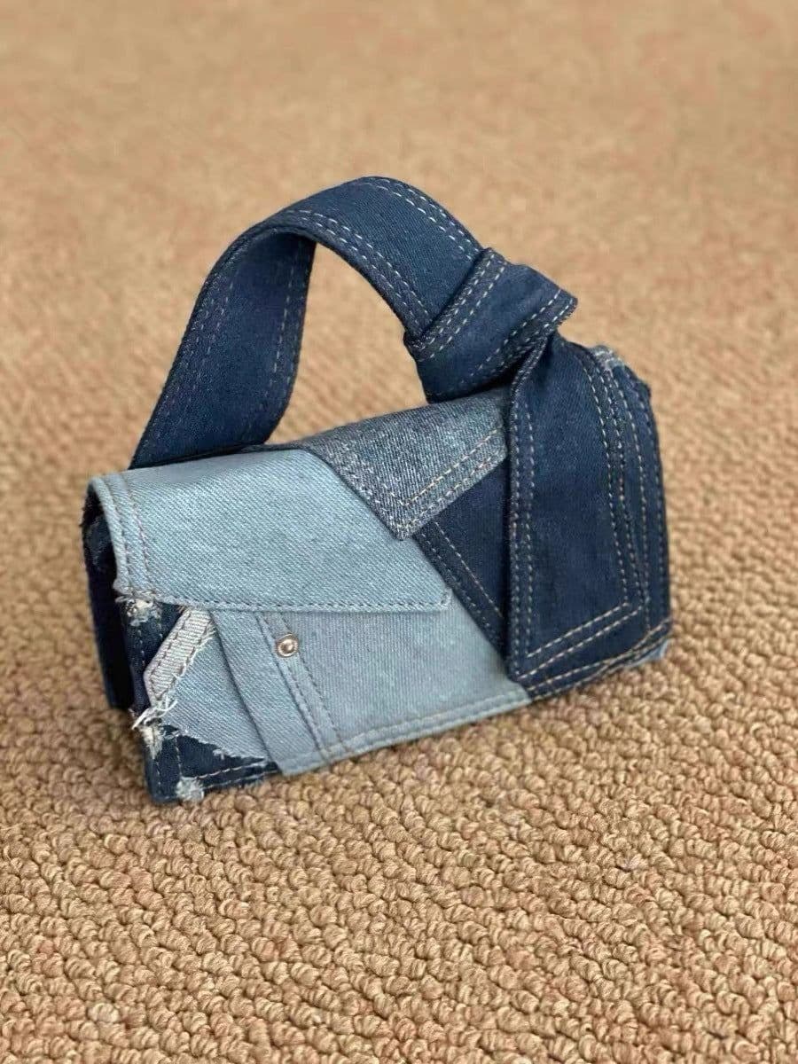 image-All-matching Jeans Stitching Crossbody Bag For Women