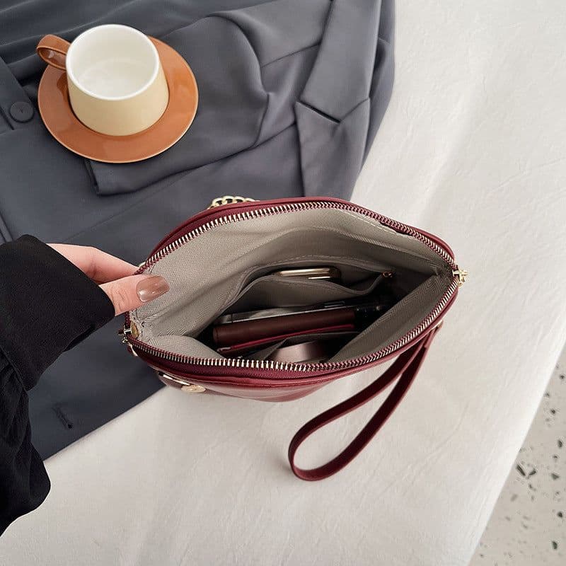 image-Chain One Shoulder Zipper New Bag For Women