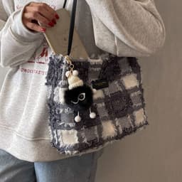 image-Fashion All-match One-shoulder Tote Bucket Bag