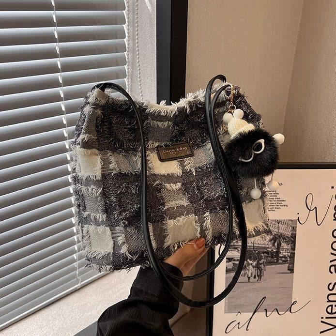 image-Fashion All-match One-shoulder Tote Bucket Bag