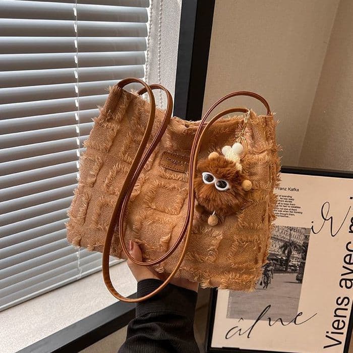 image-Fashion All-match One-shoulder Tote Bucket Bag