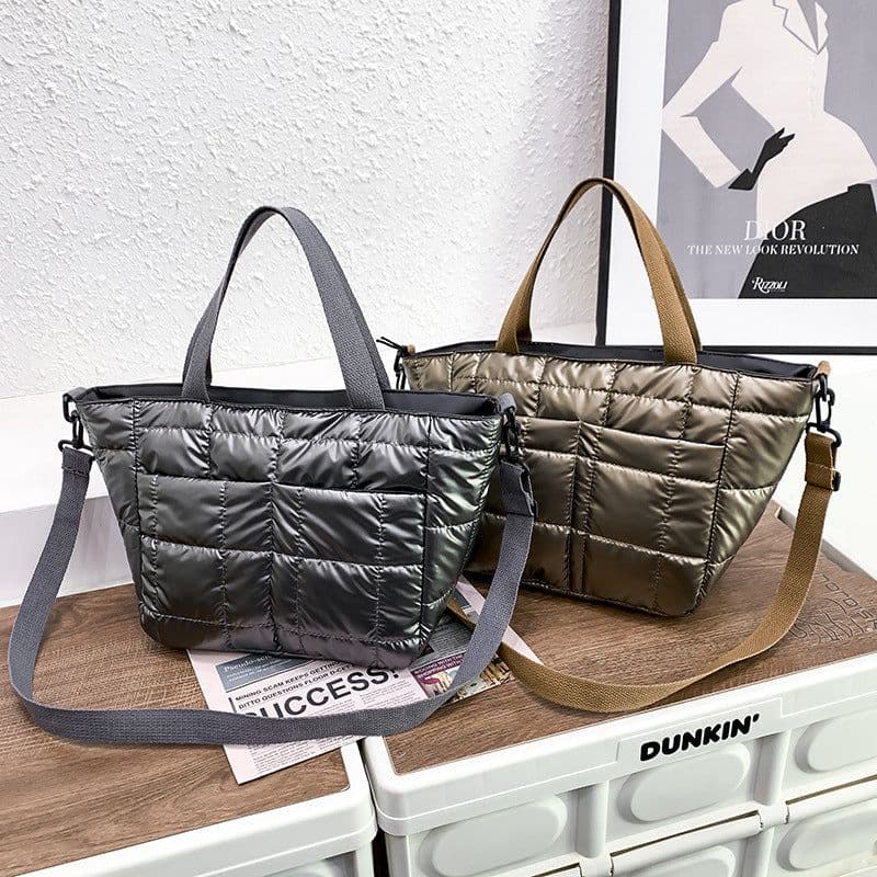 image-Diamond Embroidery Thread New Fashion Big Women's Tote Bag