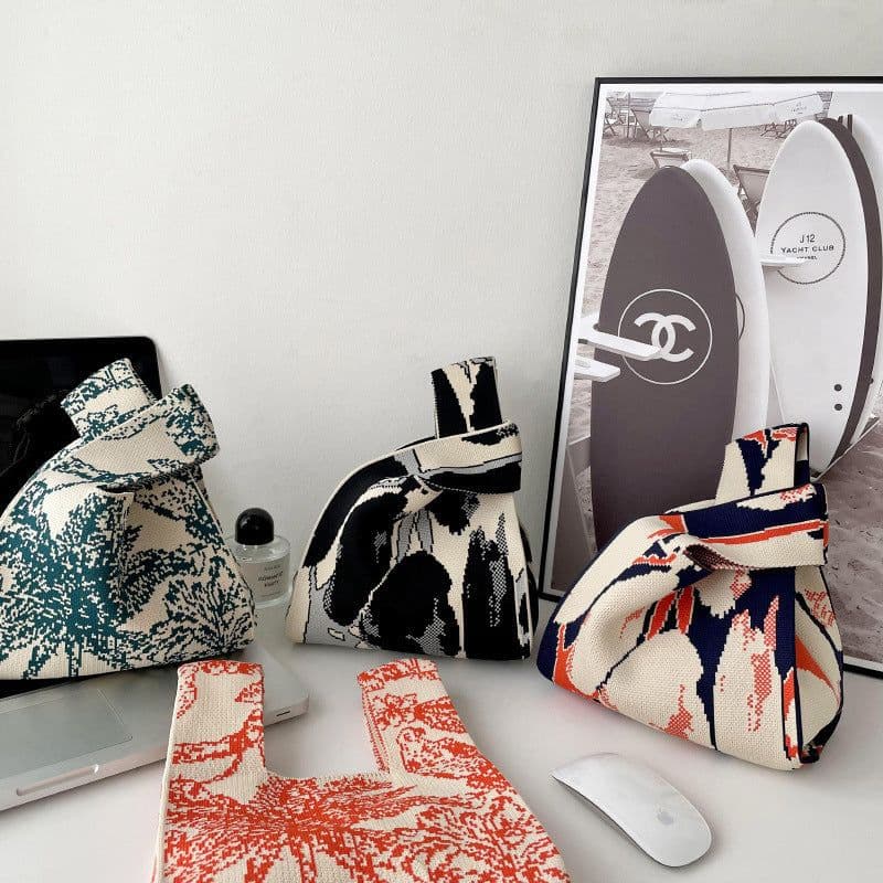 image-Korean Style All-match Knitted Tote Bag Retro