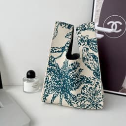 image-Korean Style All-match Knitted Tote Bag Retro