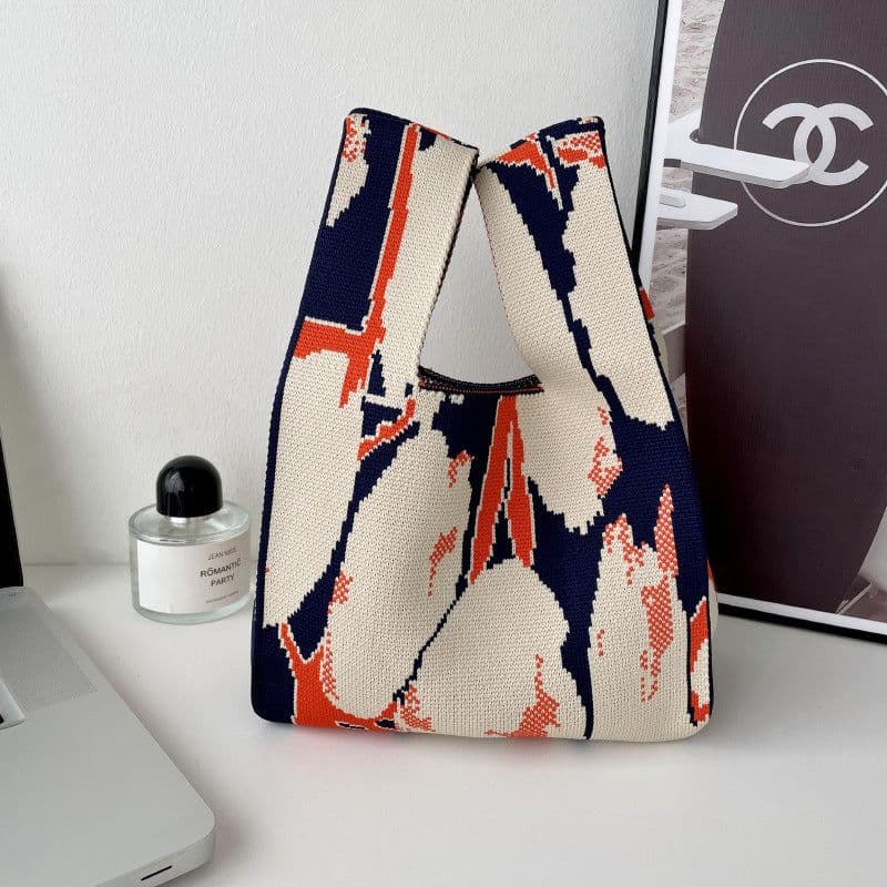 image-Korean Style All-match Knitted Tote Bag Retro