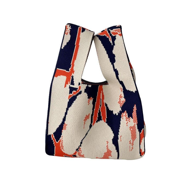 image-Korean Style All-match Knitted Tote Bag Retro