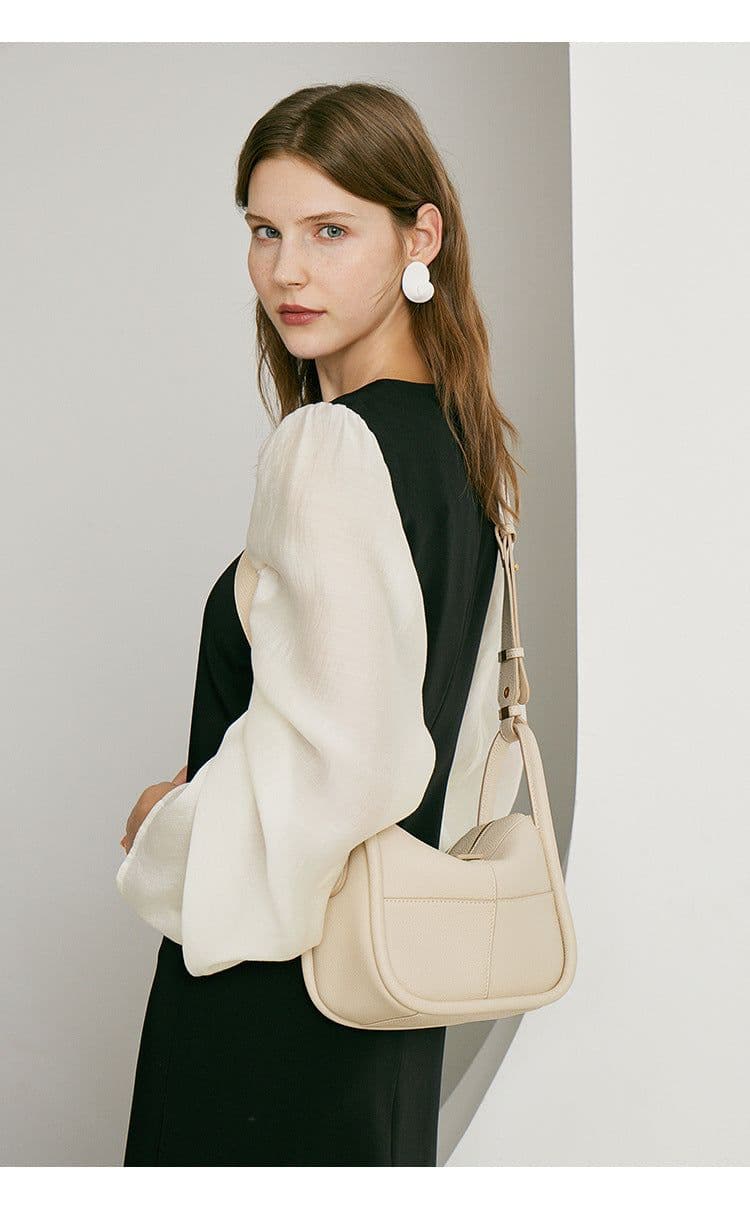 image-New One-shoulder Elegant Handbag For Women First Layer Cowhide Bag All-matching Women