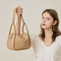 image-New One-shoulder Elegant Handbag For Women First Layer Cowhide Bag All-matching Women