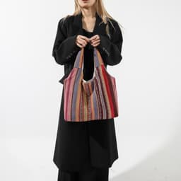 image-Simple Handbag Commuter Large Capacity Retro Personality Underarm Bag