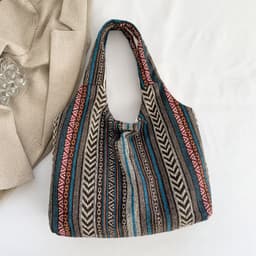 image-Simple Handbag Commuter Large Capacity Retro Personality Underarm Bag