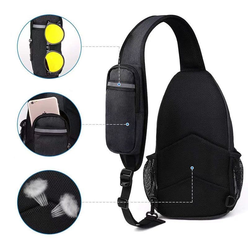 image-Fashion Men's And Women's Household Lightweight Shoulder Bag