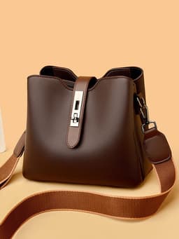image-New Fashion All-matching Soft Leather Mother Bag