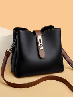image-New Fashion All-matching Soft Leather Mother Bag