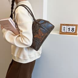 image-Simple Korean Style Large Capacity One Shoulder Underarm Bag Women