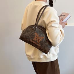 image-Simple Korean Style Large Capacity One Shoulder Underarm Bag Women