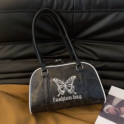 image-Simple Korean Style Large Capacity One Shoulder Underarm Bag Women