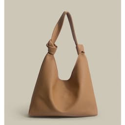 image-Soft Leather Tote Big Bag Fashion Simple Shoulder Bag