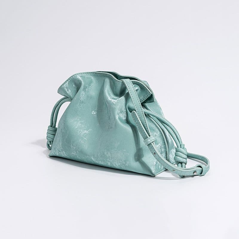 image-New Chinese Satin Cowhide Drawstring Lucky Bag