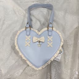 image-Cross Heart Knot Cute Heart Shape Lace Crossbody Portable Shoulder Bag