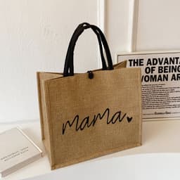 image-Canvas Bag Female Capacity Linen Handbag